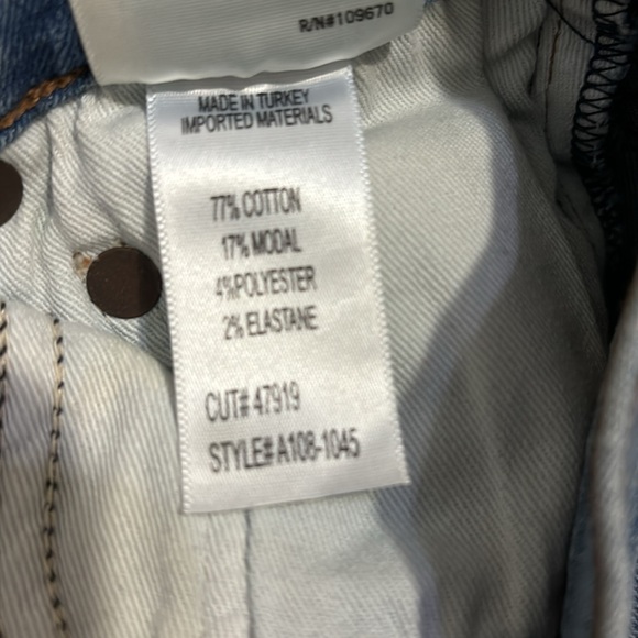 Agolde Sophie High Rise Skinny Jeans Size 25 Scheme Wash Light Blue A108-1045 - Picture 9 of 9